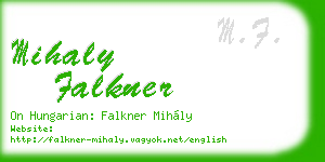mihaly falkner business card